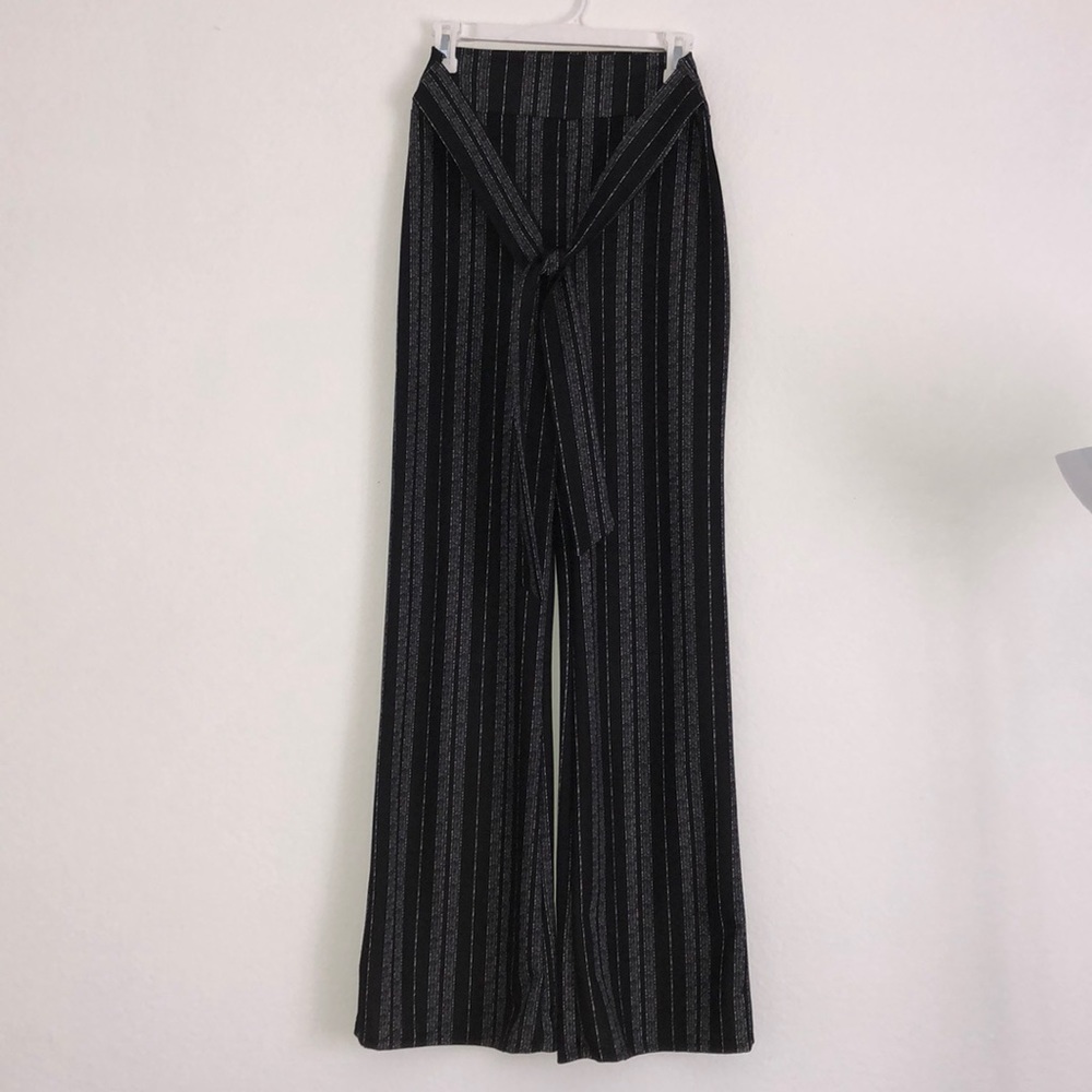 Pair of black and white pants